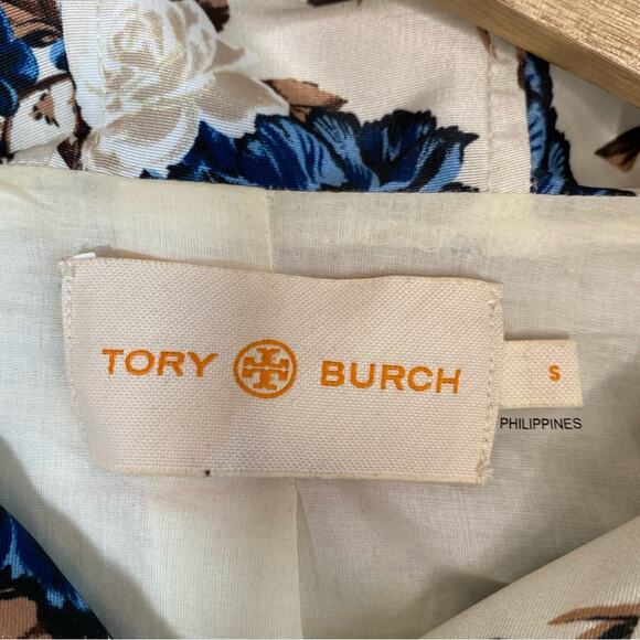 TORY BURCH Floral Print Hooded Wind Resistant Jacket - Picture 9 of 12